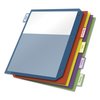 Cardinal Poly 2-Pocket Index Dividers, 5-Tab, 11 x 8.5, Assorted, PK4 84003